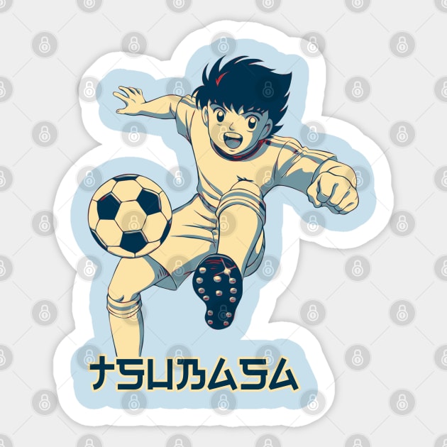 Captain Tsubasa Popart Sticker by masnono